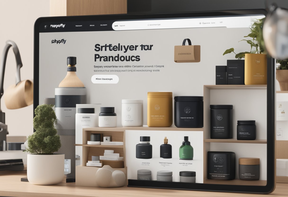A customer seamlessly browsing and purchasing products from various international brands on a user-friendly Shopify website