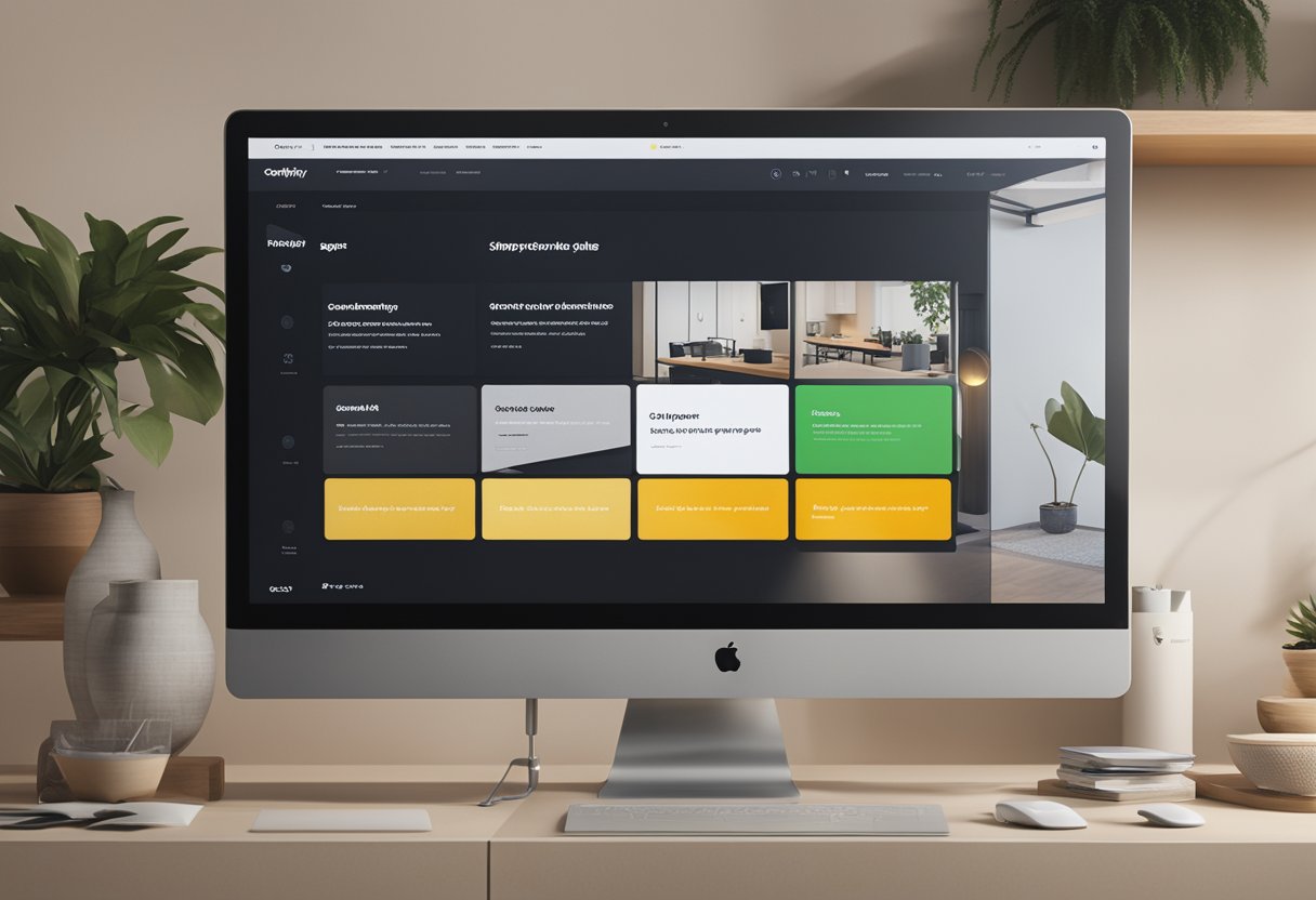 A computer screen displaying a Shopify product page with various filters being applied and adjusted to optimize sales