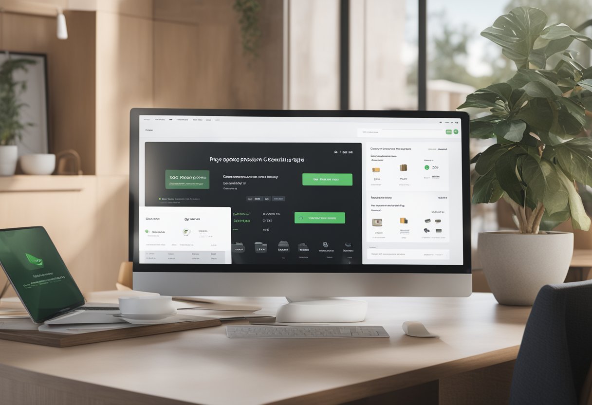A computer screen displaying a Shopify checkout process with strategically placed upselling options