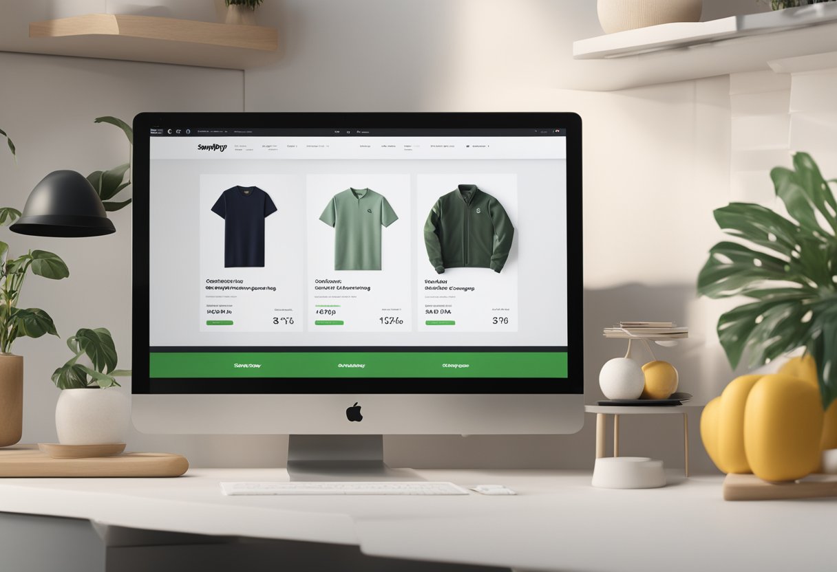 A computer screen displaying a Shopify product page with multiple advanced variant configurations