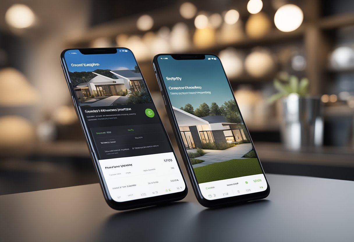 A smartphone displaying a sleek and user-friendly Shopify mobile app, with engaging features and optimized design for seamless navigation