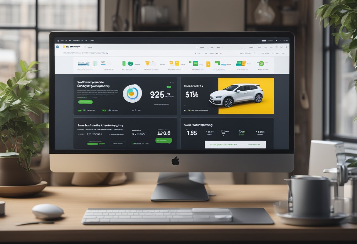A computer screen displaying Shopify homepage analytics