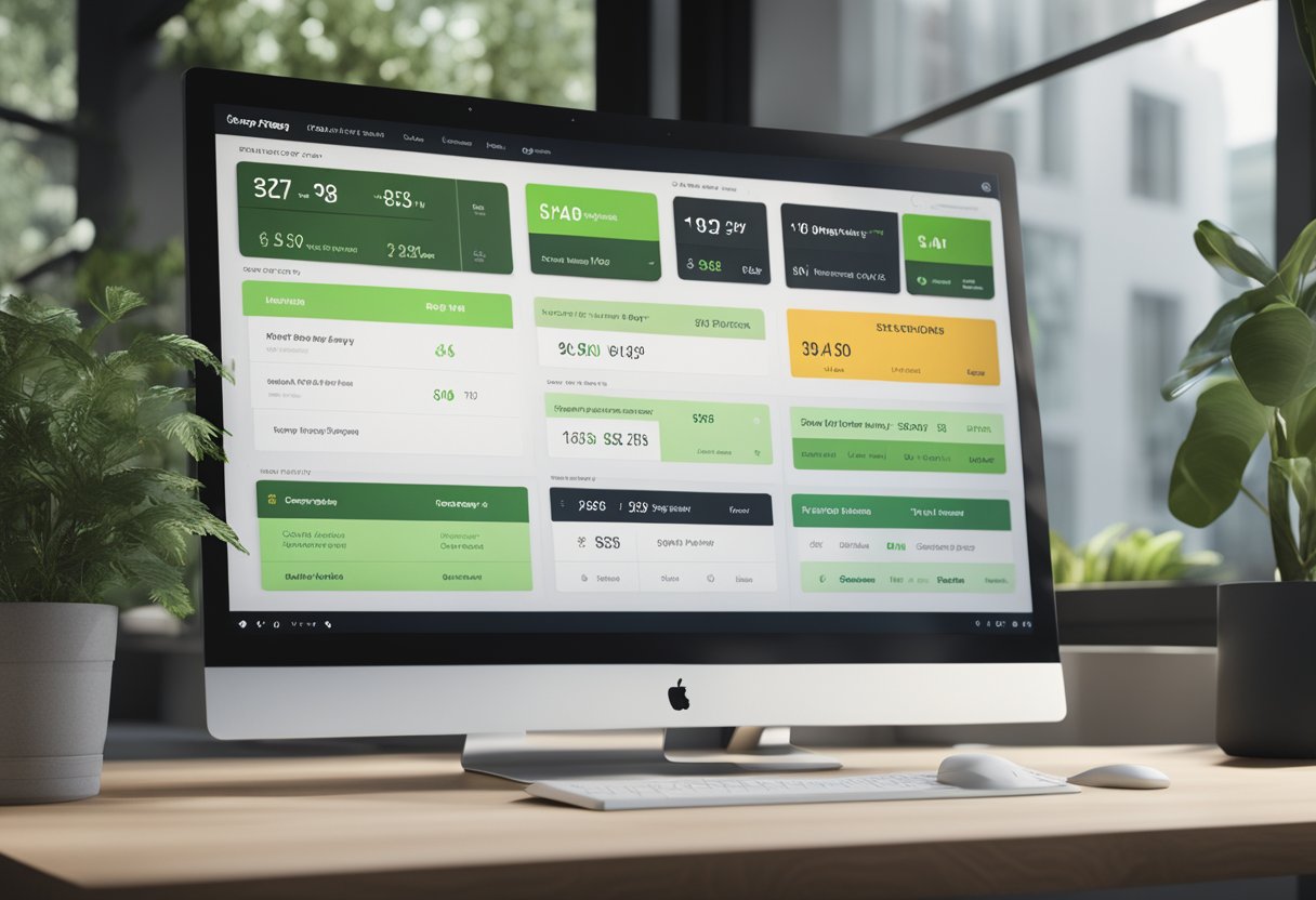 A computer screen displaying a Shopify dashboard with tax compliance settings and options