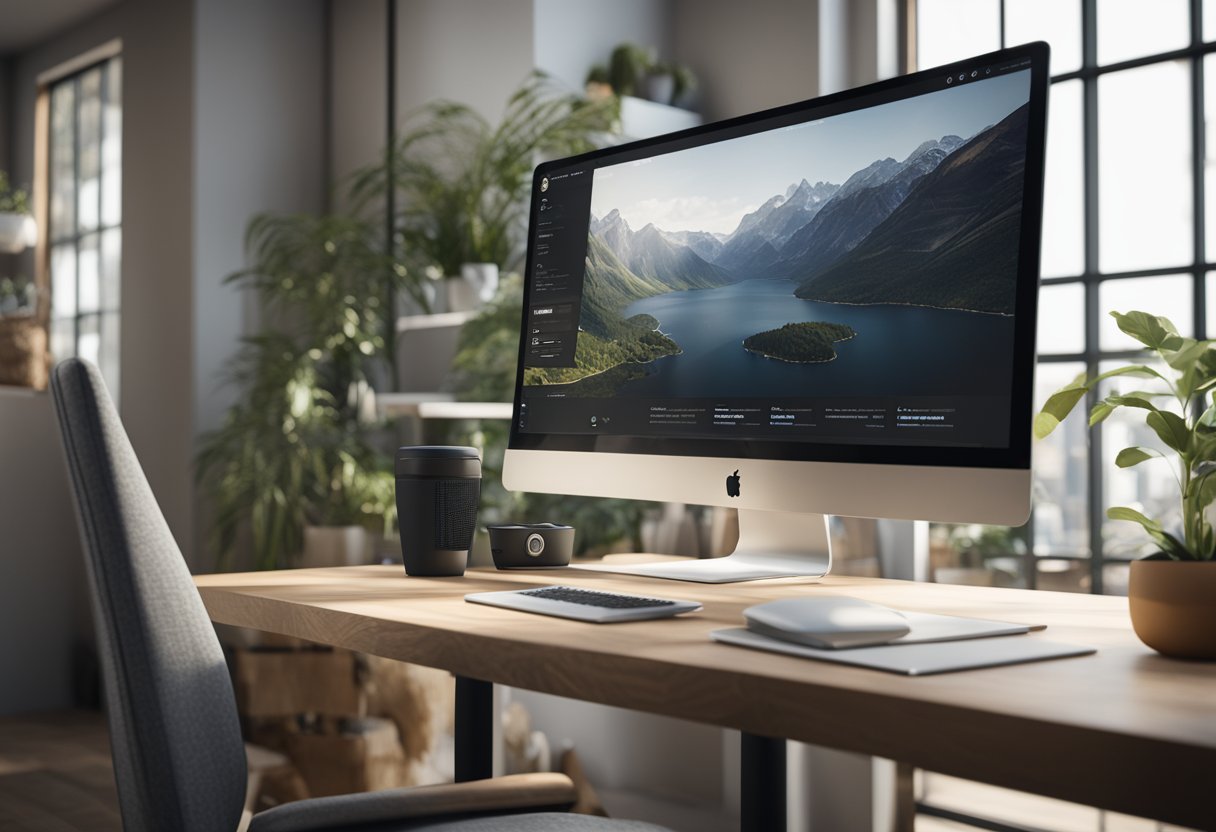A computer screen with a customized Shopify website, featuring SEO and conversion optimization elements
