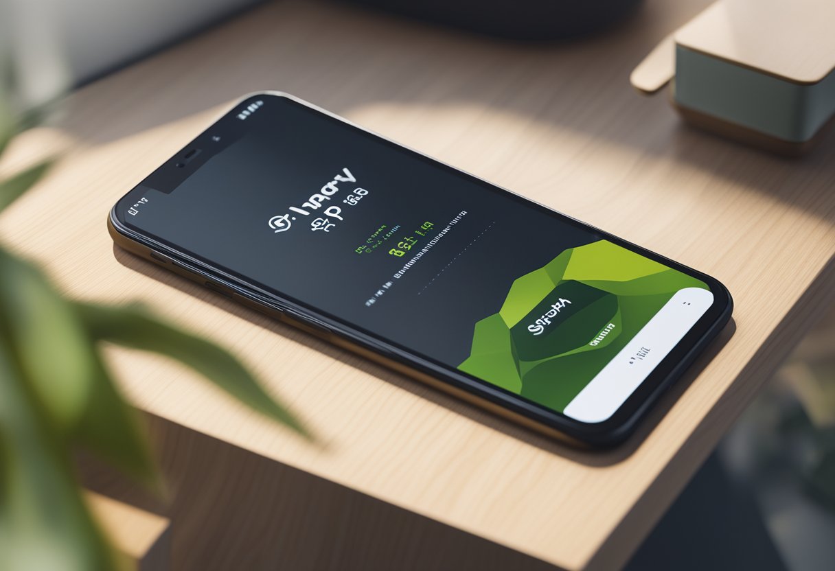 A smartphone displaying a Shopify app with smooth navigation and fast loading times