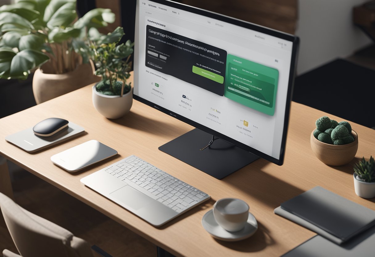 A computer screen showing a customized Shopify checkout process seamlessly integrated with support features