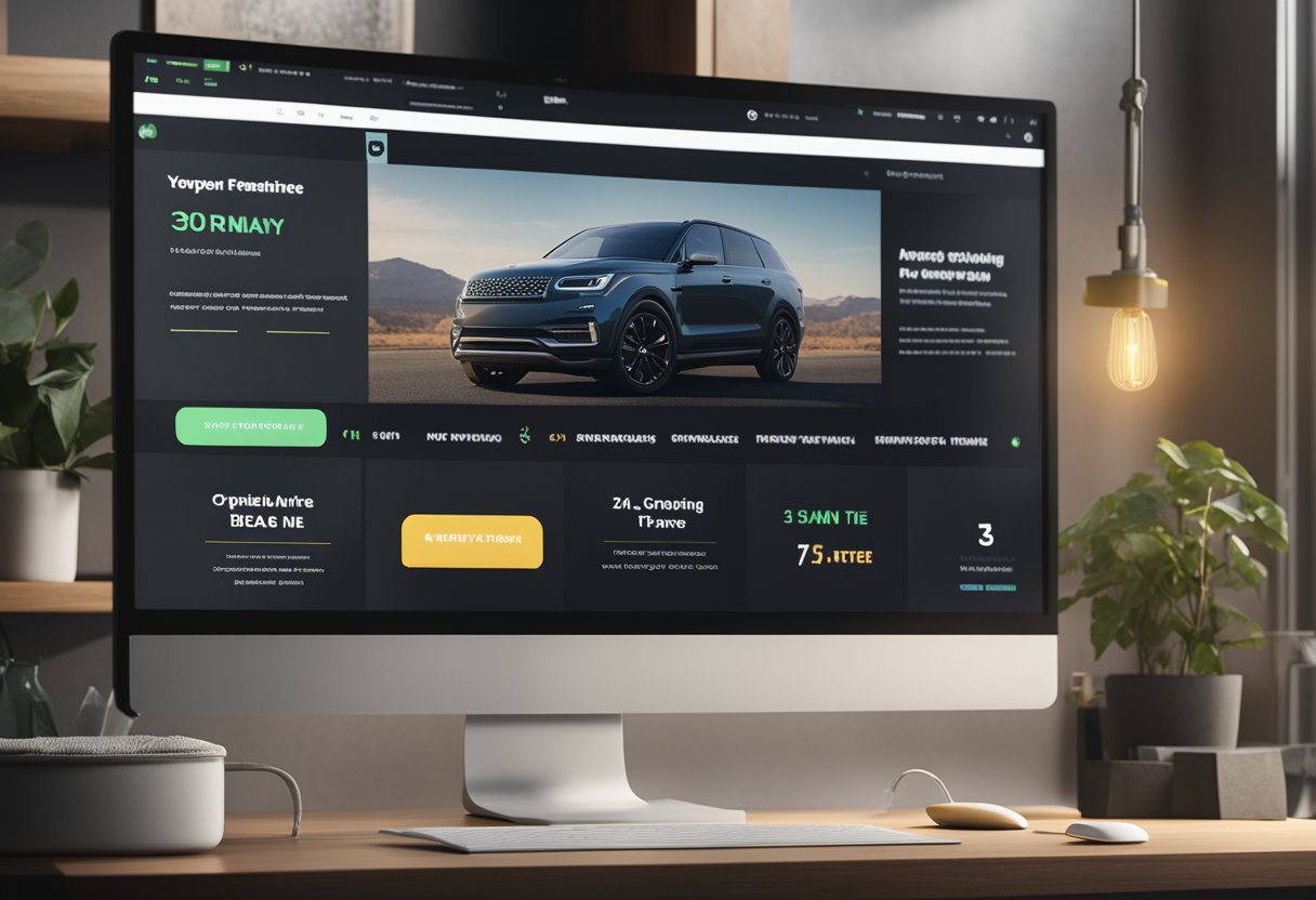 A computer screen displaying a customizable Shopify theme with branding options and design elements